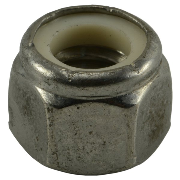 Midwest Fastener Nylon Insert Lock Nut, 3/8"-16, 18-8 Stainless Steel, Not Graded, 8 PK 63786
